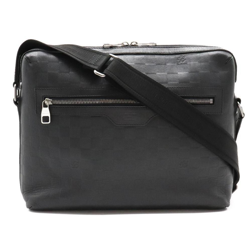 Louis Vuitton Damier Anfini Calypso MM Shoulder Bag Messenger Bag Onyx Black